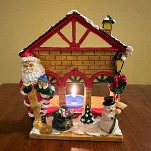 Vintage Christmas Tea Candle Holder